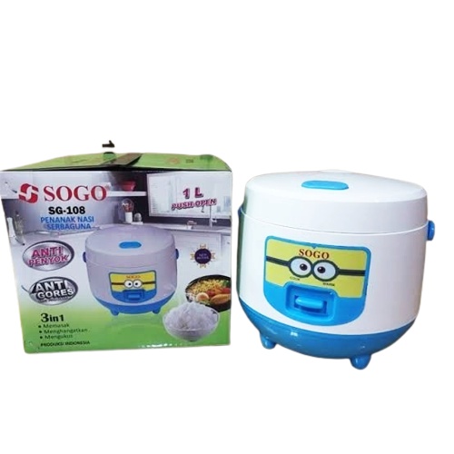 Rice Cooker 3 in 1 SOGO SG-108 Penanak Nasi Serbaguna Kapasitas 1 Liter