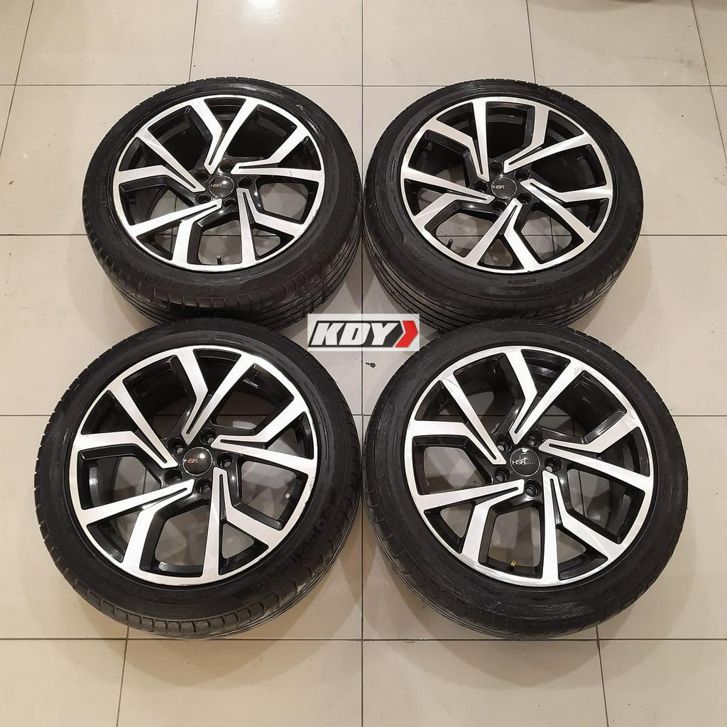 Velg Bekas Mobil Seken Copotan HSR Wendeer Ring 18 + Ban 225 50 R18 Xpander Juke Outlander