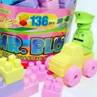 ♥ mainan blok lego besar isi 136 pcs ✤