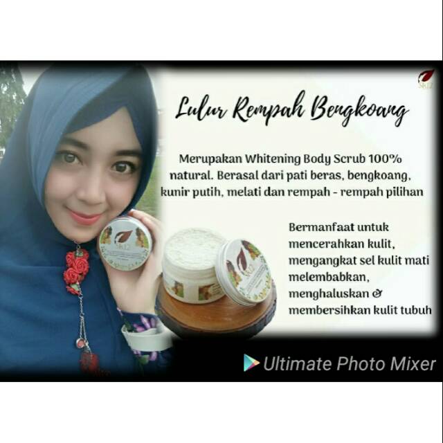 ORIGINAL /LULUR BENGKOANG SR12/LULUR KERATON/PEMUTIH /PENCERAH KULIT TUBUH ALAMI/PEMUTIH HALAL BPOM
