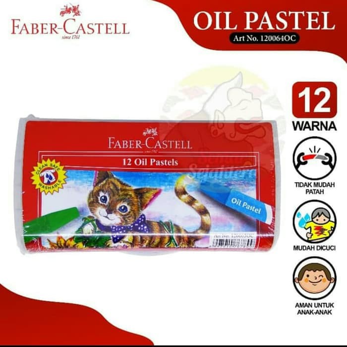 

Faber-Castell Oil Pastel/Crayon 12 warna ECO