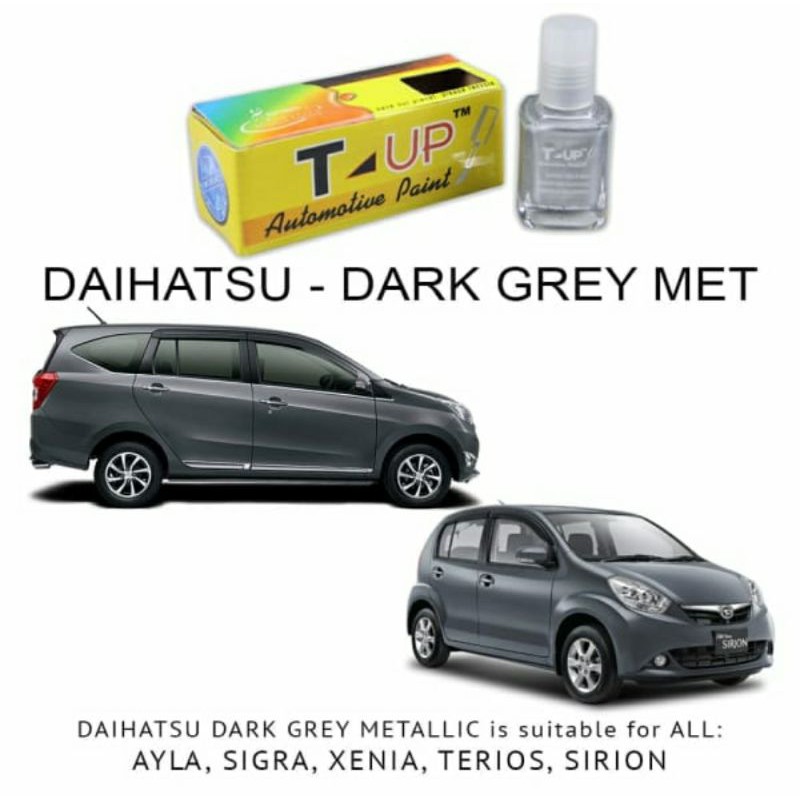 T-Up cat oles daihatsu dark grey metallic contoh cat abu abu tua daihatsu cat dark grey daihatsu