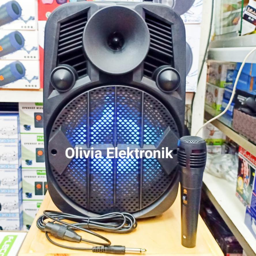 PALING LAKU TERLARIS !!!Speaker Bluetooth FLECO F-8606LED XTRA BASS Portable Wireless FLECO F 8606 (