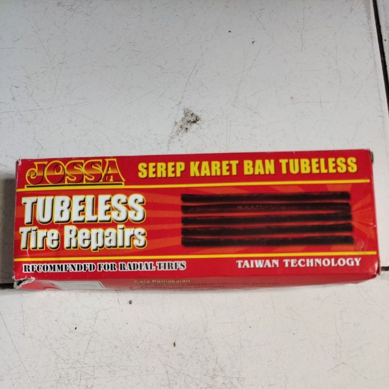 Jossa karet ban tubeless / tubeless tire repairs / Jossa lem cacing tubeless