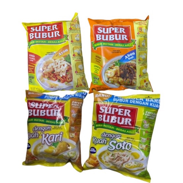 Super Bubur Kuah Instant dengan Bumbu 46g