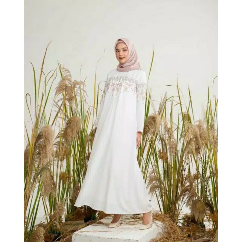 GAMIS KAFTAN BORDIR PREMIUM | GAMIS KAFTAN BORDIR BUNGA PREMIUM