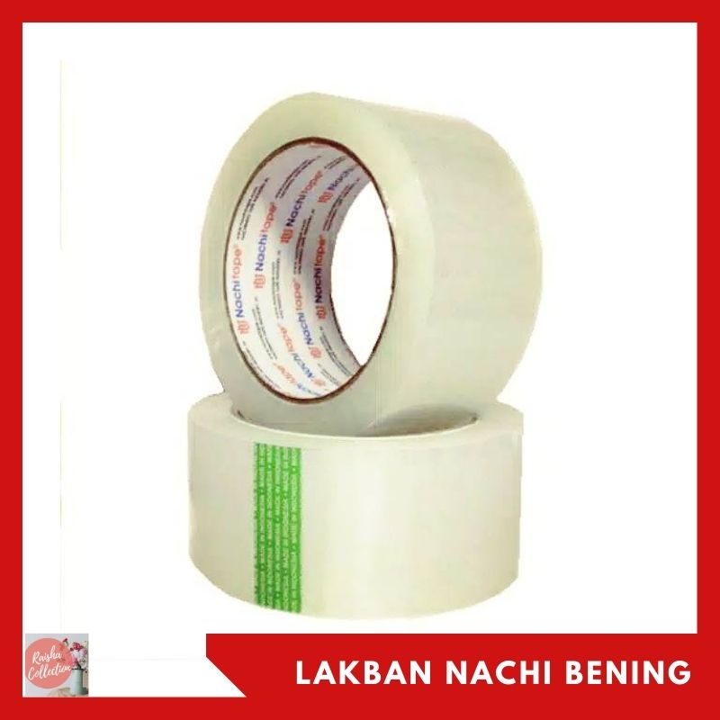 RC LAKBAN/PLAKBAN ISOLASI BENING TAPE NACHI 2&quot; INCH x 100 YARD, GOLD TAPE DAN PREMIER BY NACHI