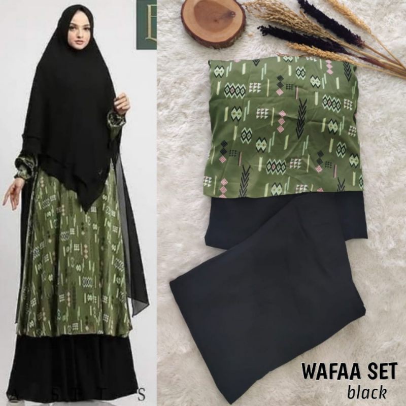 Gamis Syar'i WAFAA Set by Eldiaaz