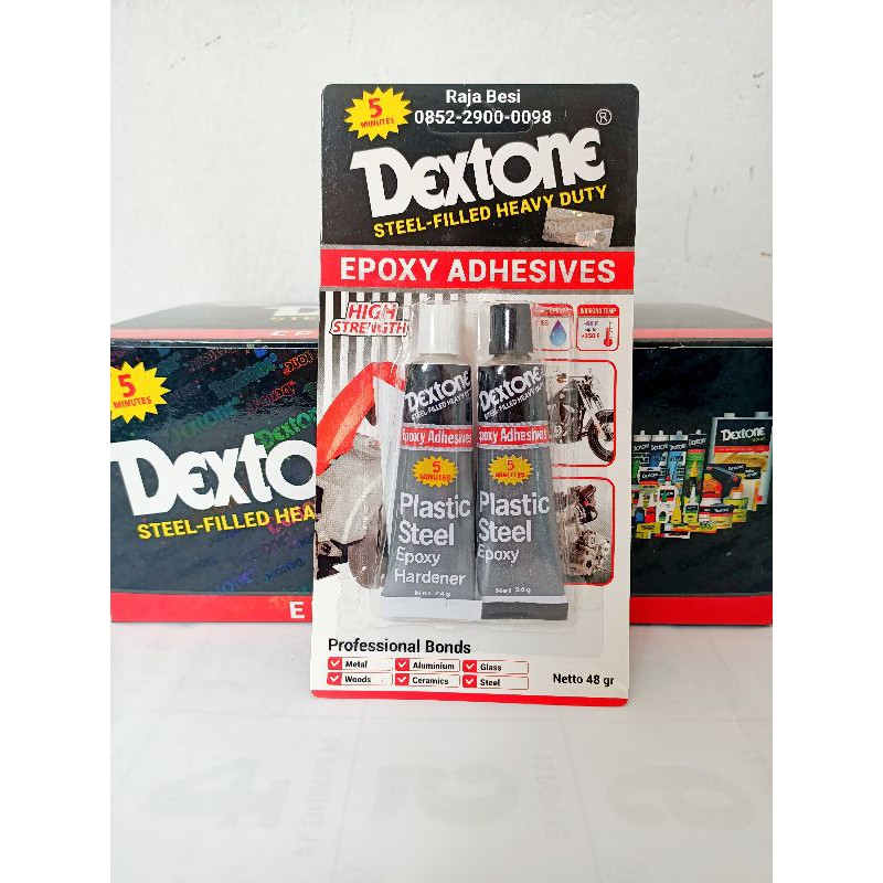 

DOSINAN Lem Dextone Plastic Steel Dextone Lem Besi Dextone 5mnt DOSINAN