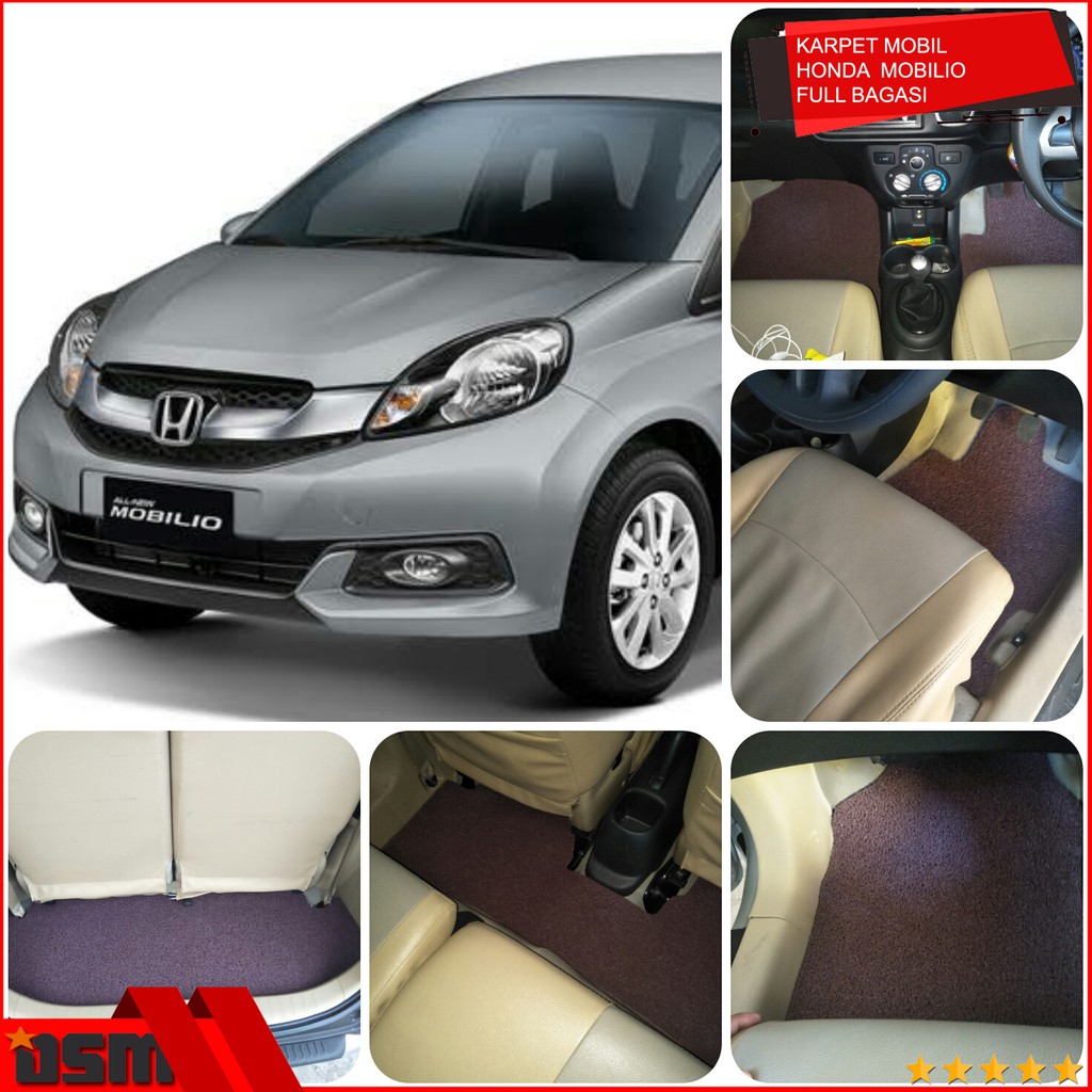 Karpet Mobil Mie Honda Mobilio Full Bagasi / Karpet Mie Bihun Mobilio High Quality / DSM