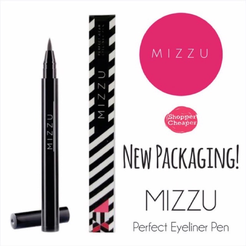 [kb.x] mizzu eyeliner pen perfect waterproof black liner -- eyeliner pen mizzu