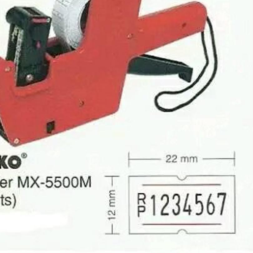 

(kode-764) ALAT MESIN joyko mx - 5500 m 8 digits stiker harga price labeller label murah ..