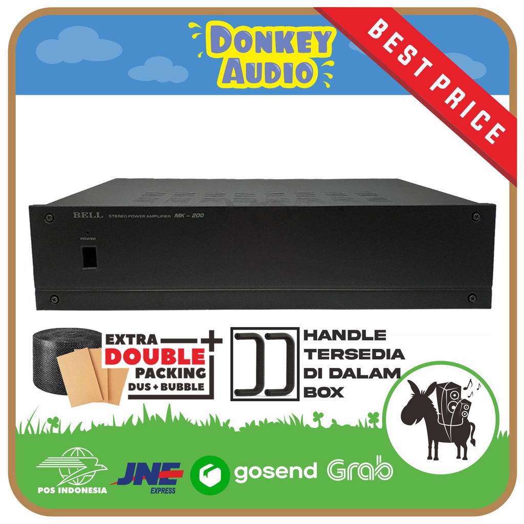 BOX POWER AMPLIFIER MK200 MK 200 MK-200 AMPLIFIER BELL