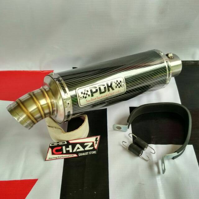 Silincer knalpot PDK carbon bulat