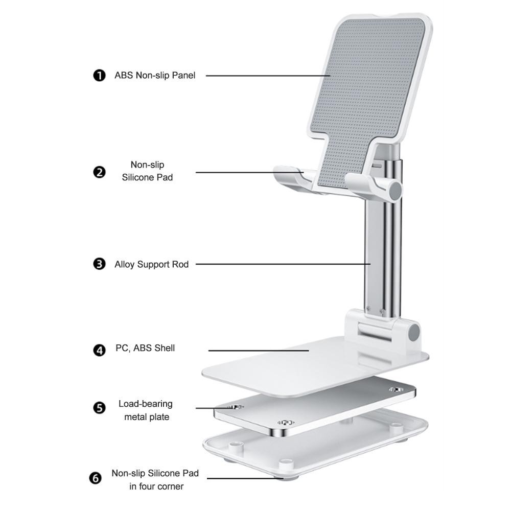 Folding Stand Holder Phone - Dudukan Meja HP Tablet Universal