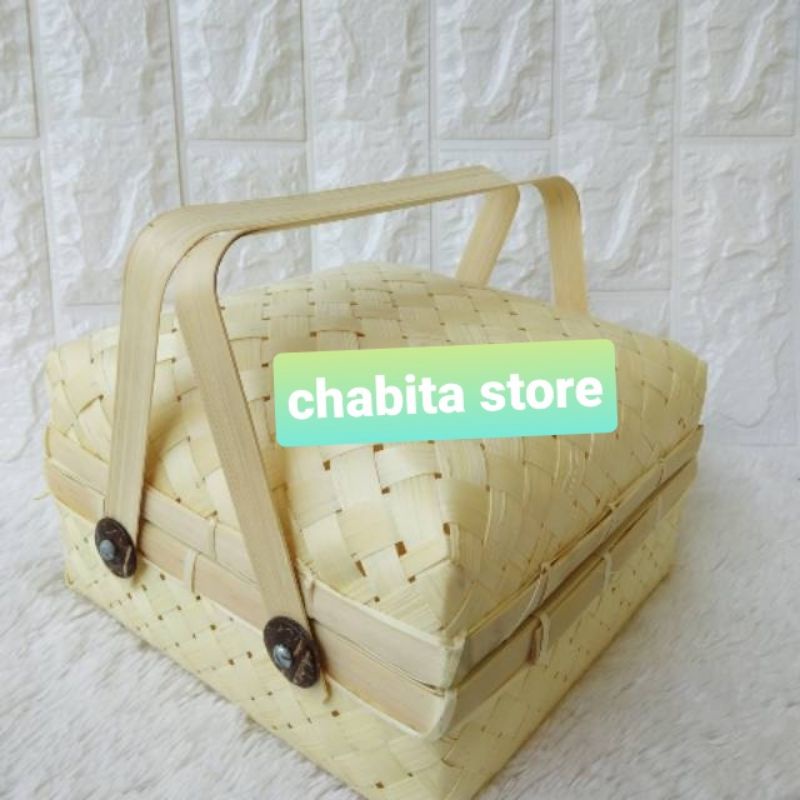 KERANJANG PARCEL ANYAMAN BAMBU / SOKASE JINJING