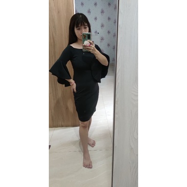 Preloved Dress pesta hitam