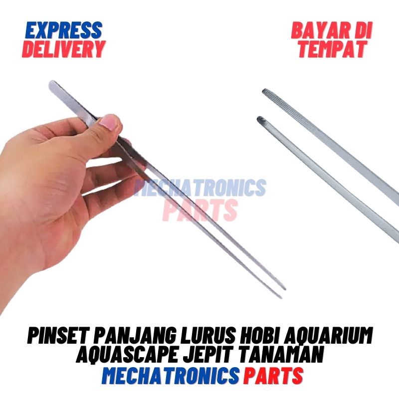 Pinset Panjang Lurus Hobi Aquarium Aquascape Jepit Tanaman