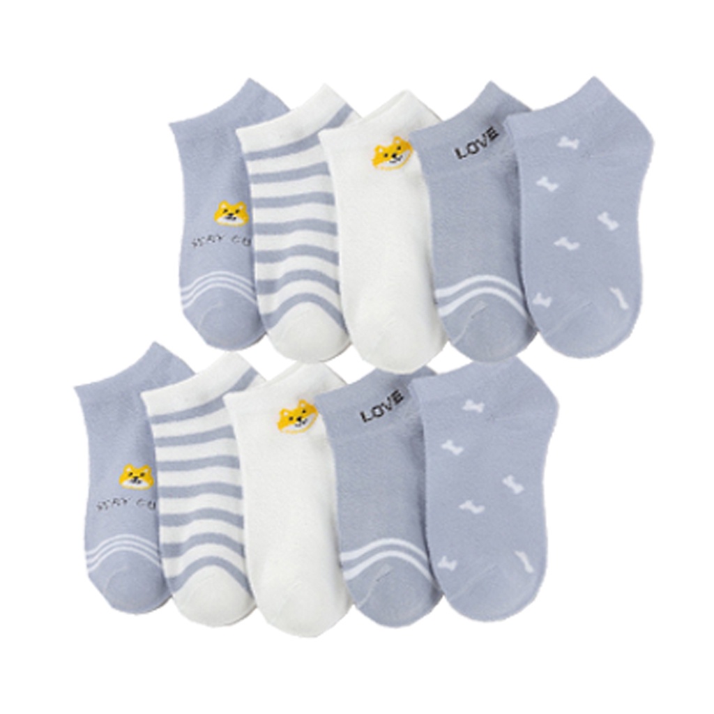 ☛TK☚ Kaos Kaki Wanita Motif Blue Bear Love Fashion Korea Women Sock Import Murah K013