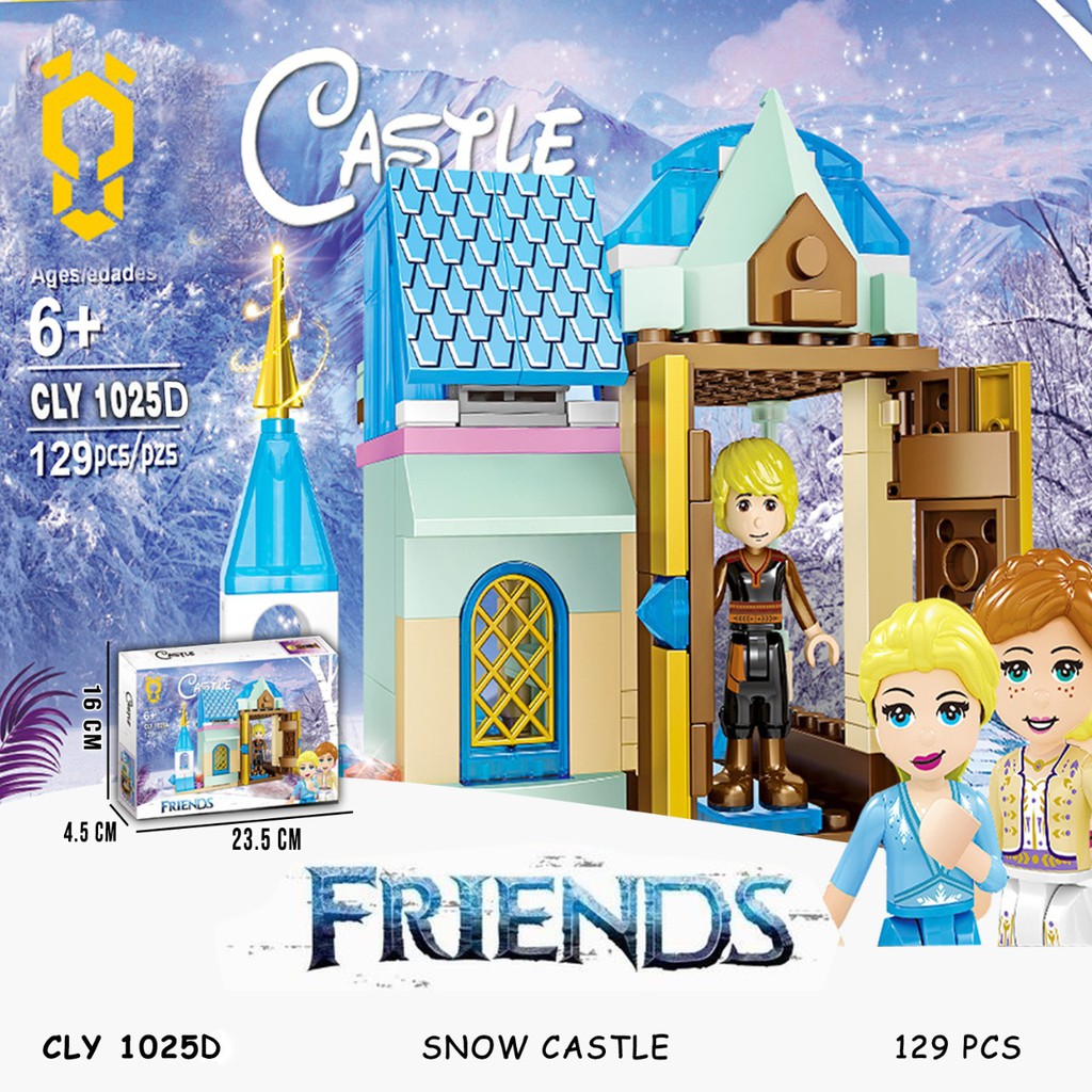 PROMO CLY1025 Snow House  Mainan Anak Balok Blok Block Brick Susun COLONY