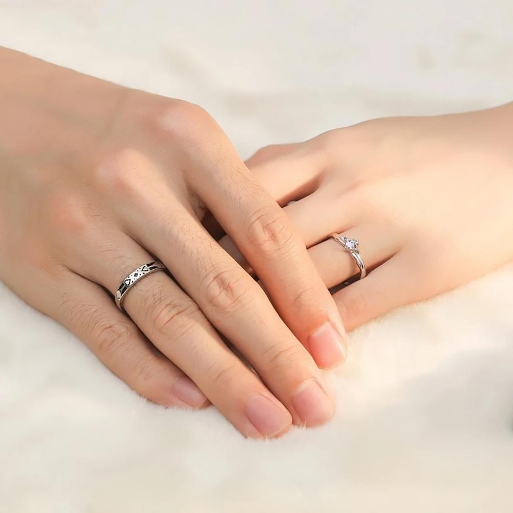 Cincin Berlian Model Terbuka Bahan Tembaga Untuk Pria