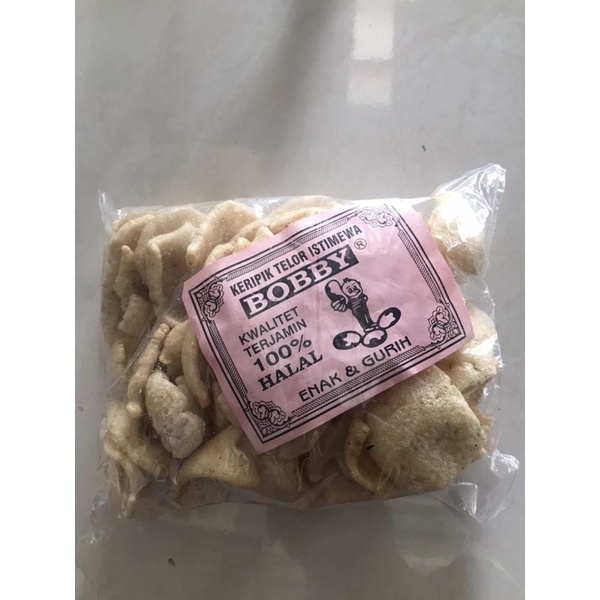 

Krupuk telor rasa jengkol