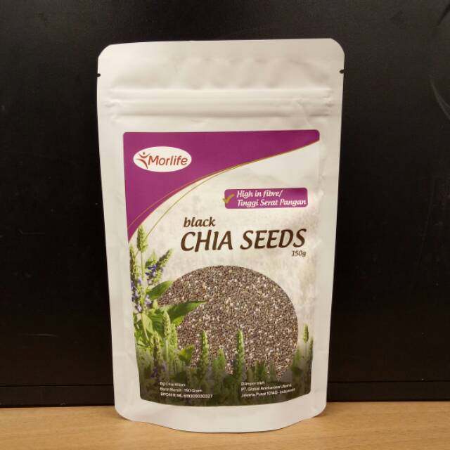 CHIA SEED BLACK ORGANIC MORELIFE CHIA SEED BLACK ORGANIK 150GR