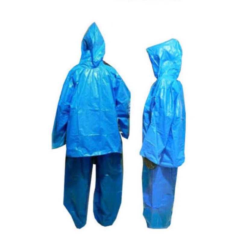 JAS HUJAN PLASTIK LDPE TEBAL PONCO + SETELAN (BAJU CELANA)
