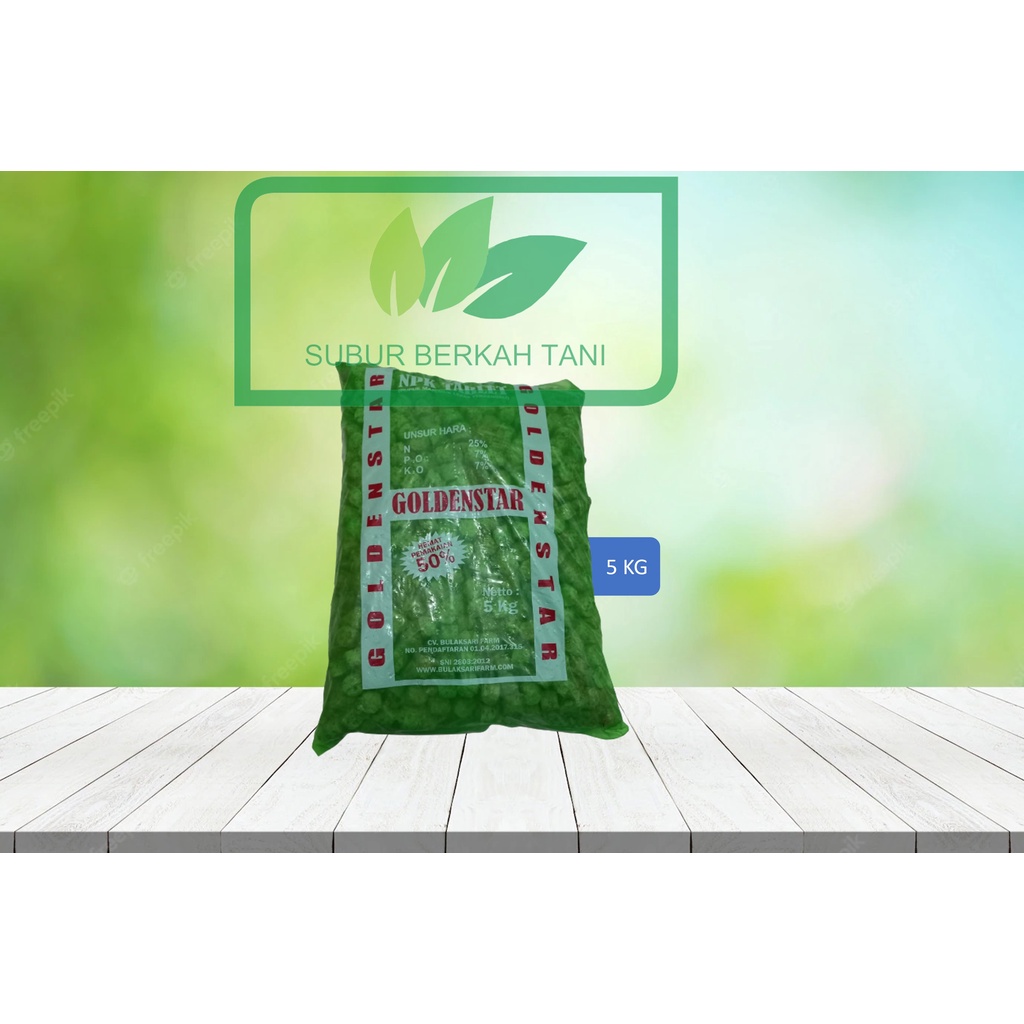 Pupuk NPK tablet 5kg Goldenstar , NPK Pertumbuhan Tablet