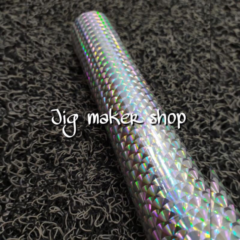 hologram hot stamping foil lure dan metal jig - IMPORT ORIGINAL - motif sisik ikan - lebar 64cm