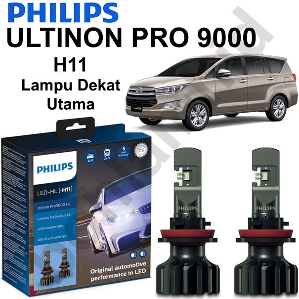 Lampu LED Philips Innova Reborn ULTINON PRO9000 pro 9000 H11 Xtreme