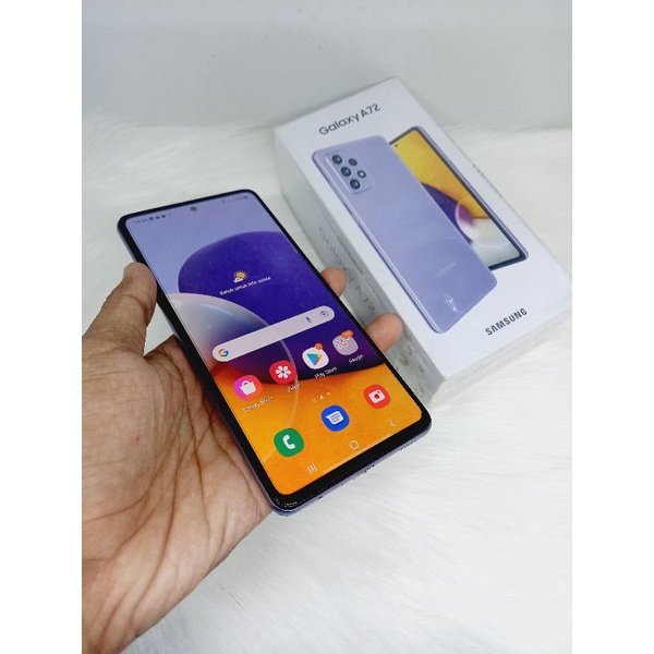 Samsung a72 128gb second seken bekas lengkap murah ORIGINAL siap pakai