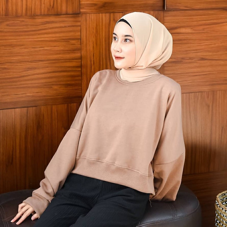 OVER SIZE CROPE WANITA - SWEATER WANITA TERBARU - ALLSIZE