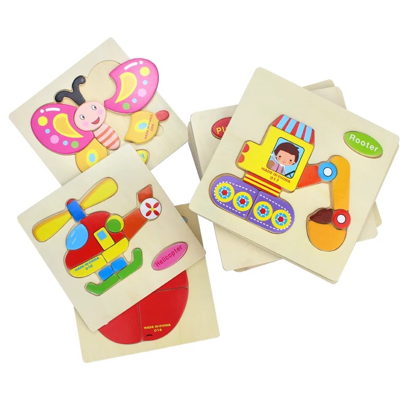 Puzzle Kayu 2D Wooden Puzzle Mini Puzzle Kayu Mainan Puzzle Anak Mainan Kayu 265-1