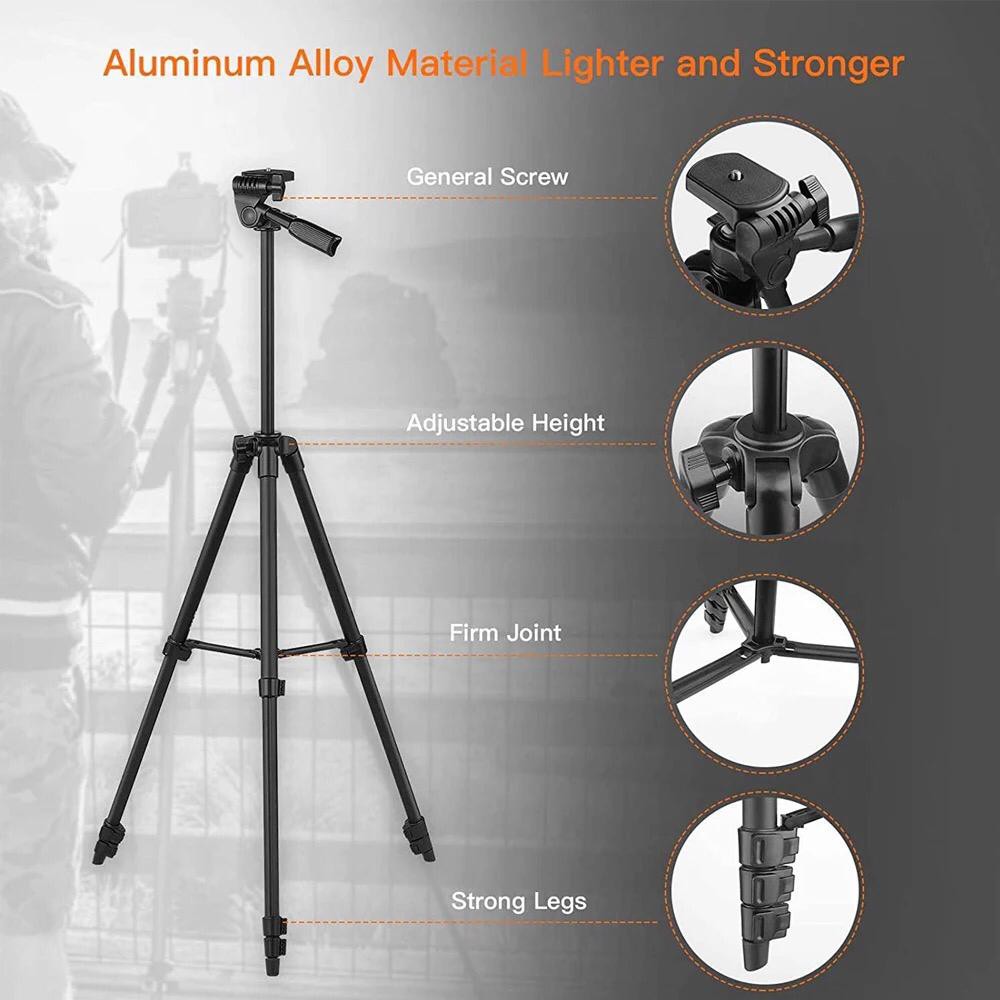 Tripod Photography 110cm - Tripod besi tebal dan kuat - Tripod hp