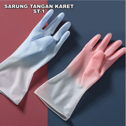 BIG SALE!!  Sarung Tangan Karet Cuci Piring/ Sarung Tangan Silikon Tebal / Sarung Tangan Berkebun Anti Air