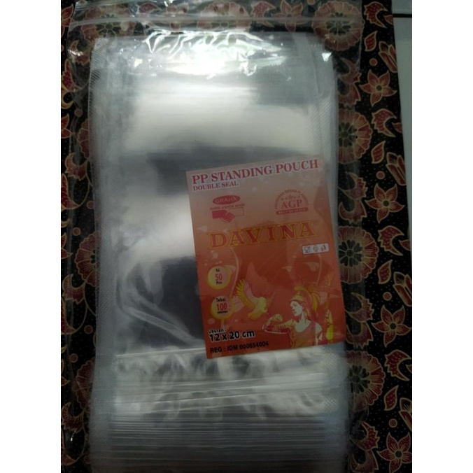 PLASTIK STANDING POUCH UKURAN 10X17.6/1220