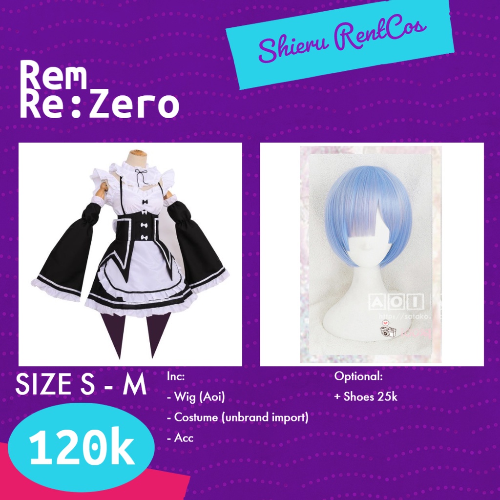 [RENTAL COSPLAY] (BACA DESKRIPSI) Rem - Rezero