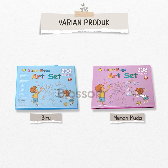

(TERLARIS) Alat Lukis Set 208pcs Crayon Oil Paste Pensil Warna Cair Anak Mewarnai