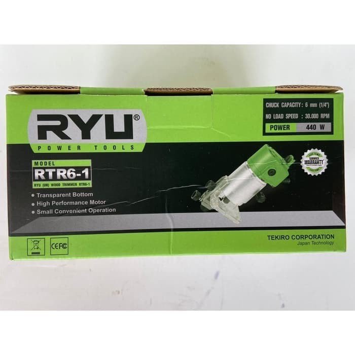 Mesin Router Trimmer RYU Profil Kayu Wood RTR 6 - 1 By Tekiro