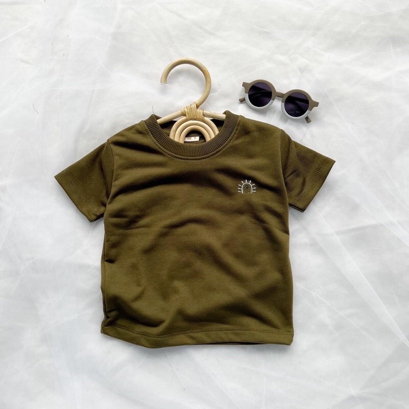 NOA TEE (rainbow) | kaos anak baby terry 1-5th