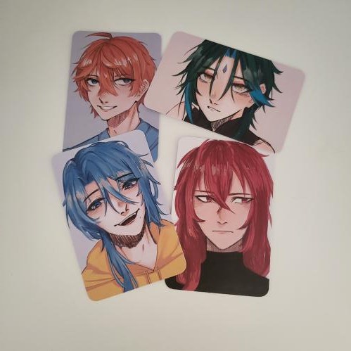 genshin PC / photocard : xiao, diluc, childe/tartaglia, ayato | genshin fan-merch