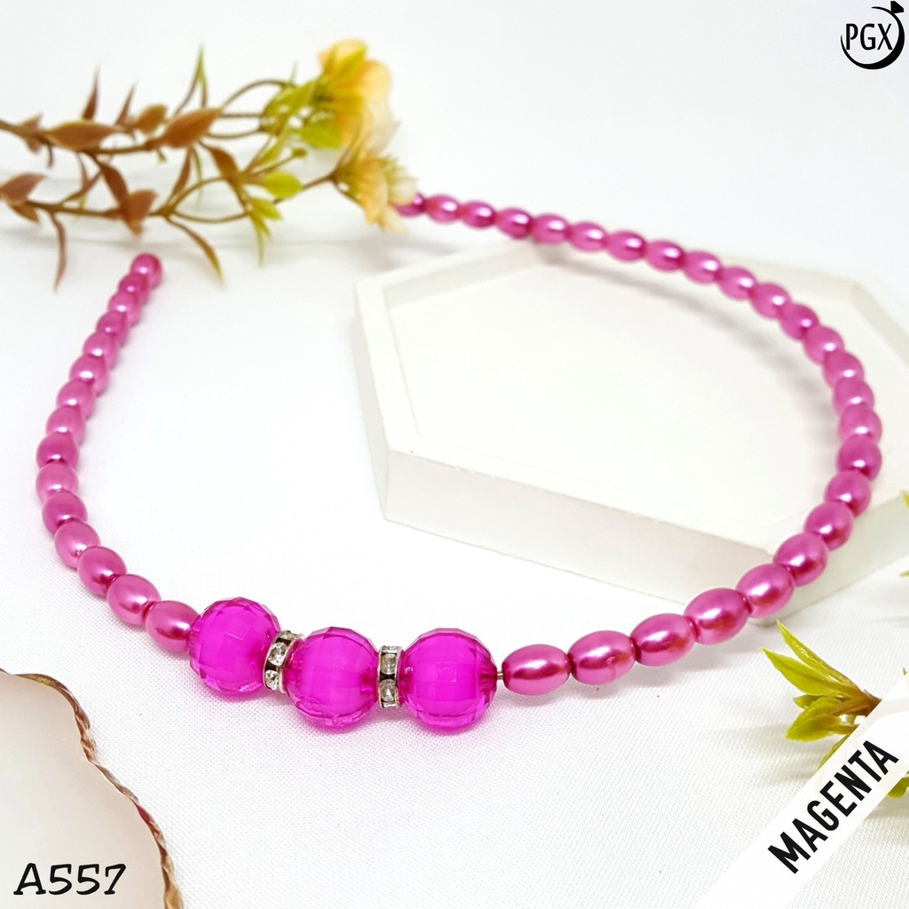 PGX Bando Mutiara Korea Headband Aksesoris Rambut Wanita A557
