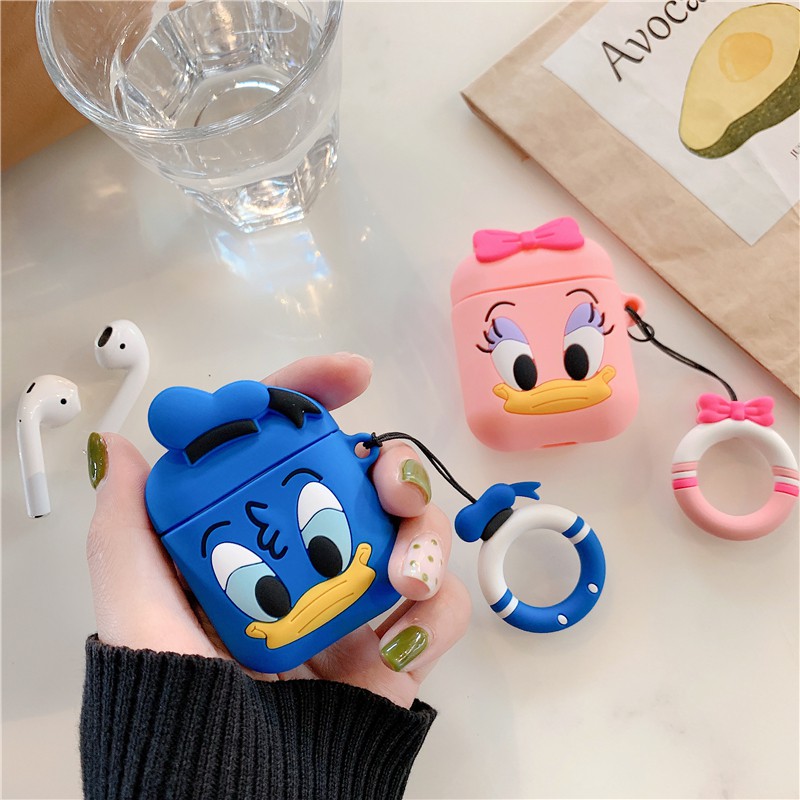 (Ready stock) Casing Silikon Apple Airpods i10 i12 i9s tws Motif Kartun Ins