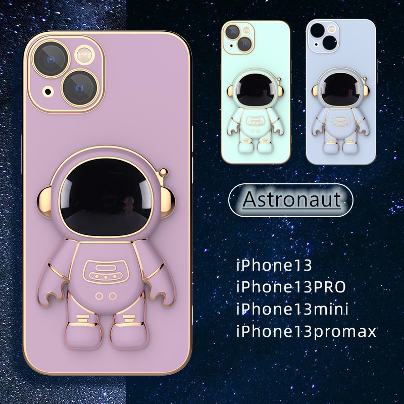 Casing iPhone 13 12 11 pro max 7 plus 8 plus x xs max xr 11 pro max 12 pro max 13 pro max Motif Astronot 3D Shockproof