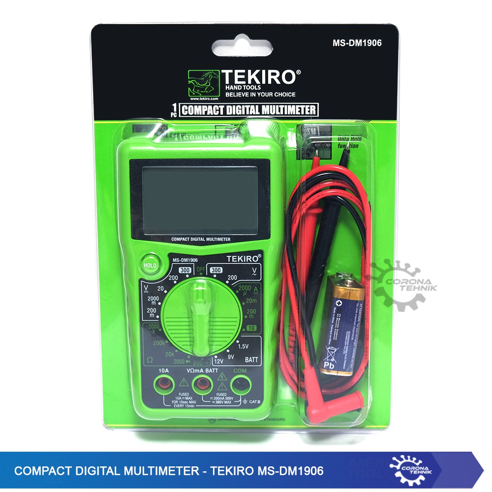 Compact Digital Multimeter - Tekiro MS-DM1906