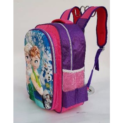 Tas anak frozen/Tas Ransel Sekolah Anak SD Frozen Import Timbul 2 Ruang