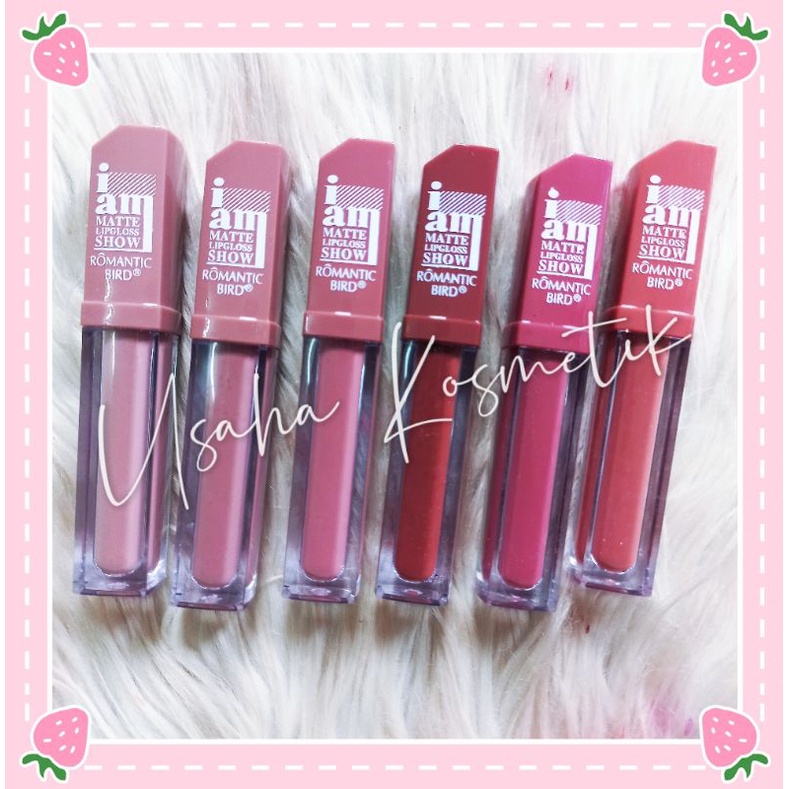 PROMO 6PC!! LIP GLOSS ROMATIC BIRS NUDE MATTE RB203L