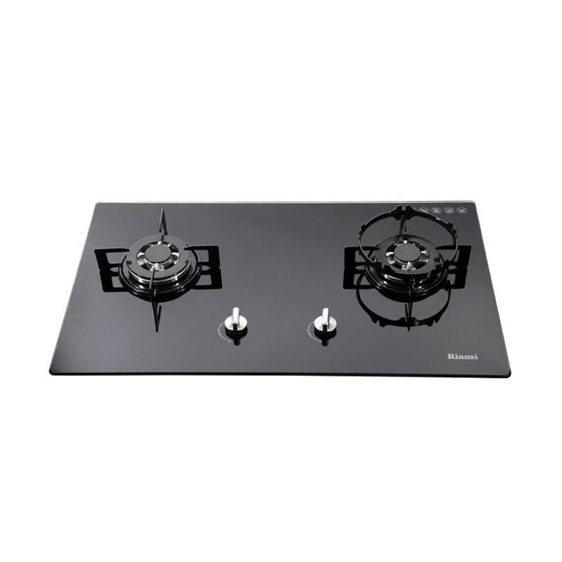 Kompor gas tanam built-in gas hob 2 tungku RINNAI RB-712N GB RB712NGB