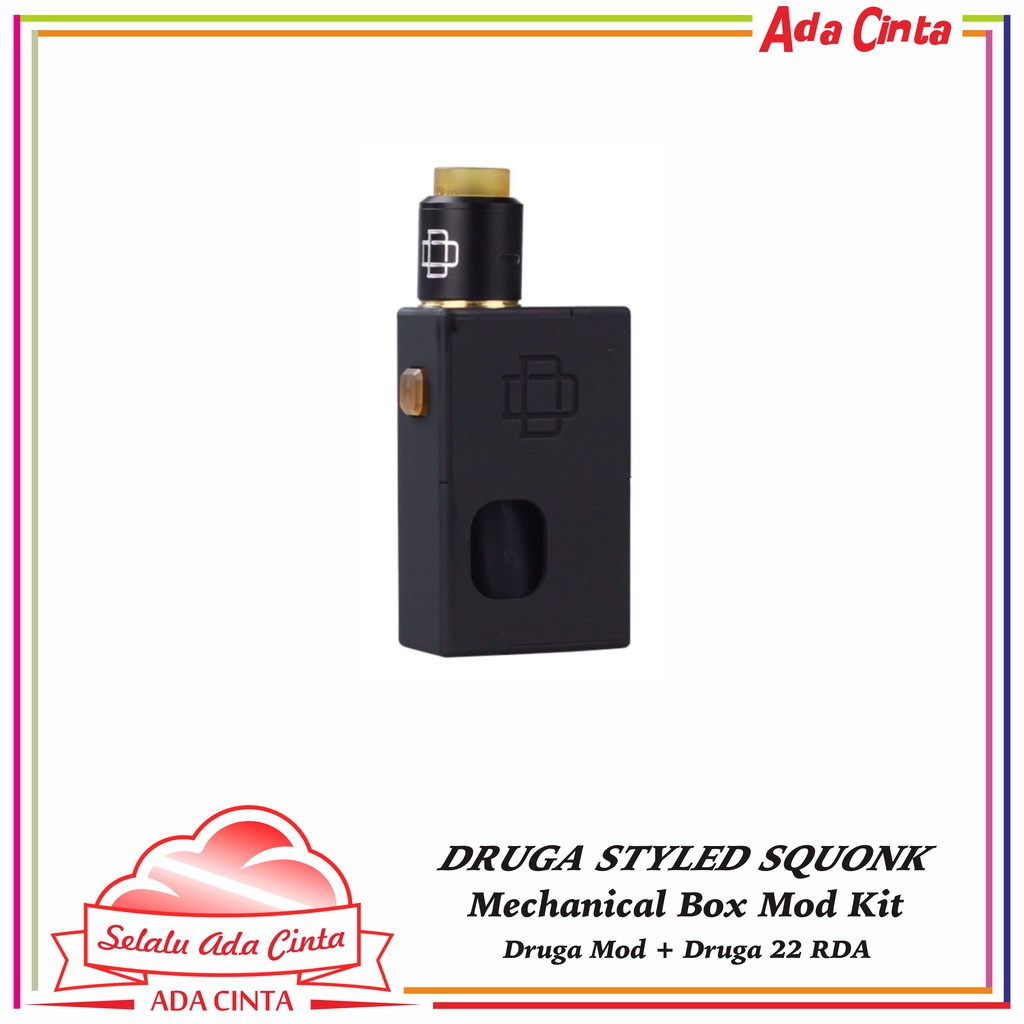 AUTHENTIC DRUgGA SQUONK BOX WITH DRUGA RDA 22MM